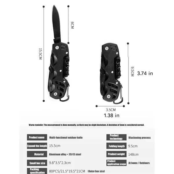 Survival Folding Knife Bottle Opener Combination Tool