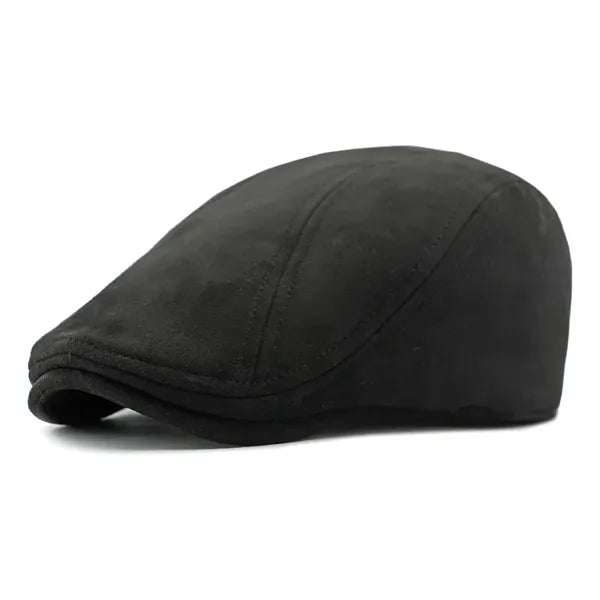 Suede Unisex Duckbill Retro Hat for Spring and Autumn