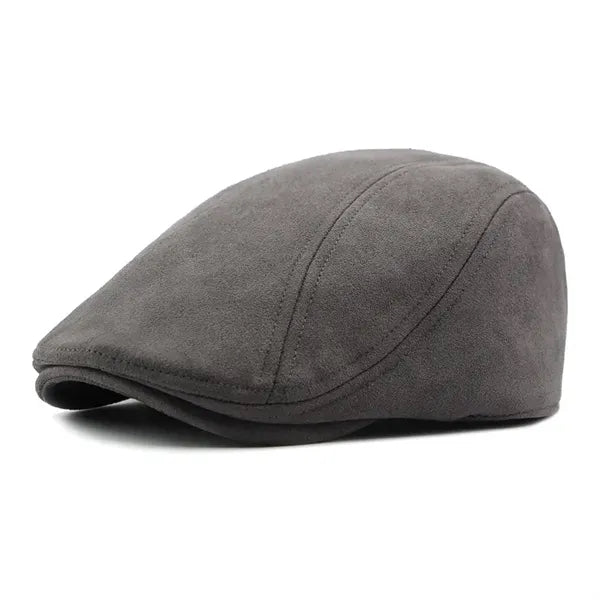 Suede Unisex Duckbill Retro Hat for Spring and Autumn