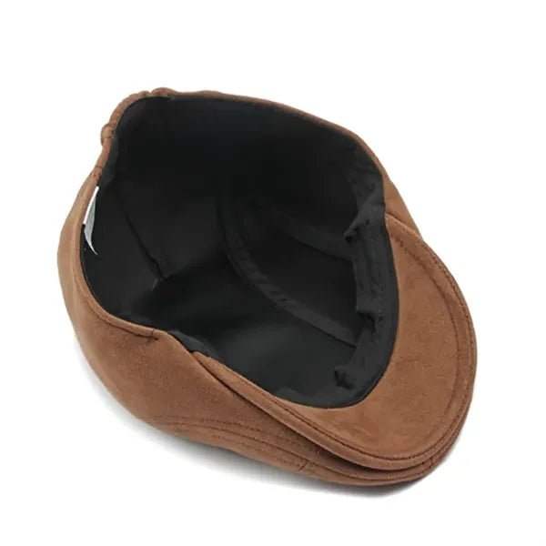 Suede Unisex Duckbill Retro Hat for Spring and Autumn