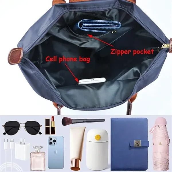Tote Bag for Women Nylon Top-Handle Purse Shoulder handbag