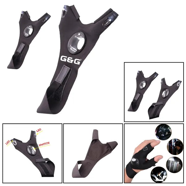 LED Flashlight Glove For Outdoor Night Activities