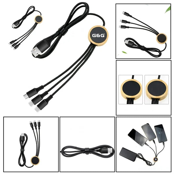 Bamboo 3-in-1 Charging Cable