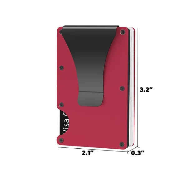 RFID Blocking Aluminum Card Holder w/ Money Clip