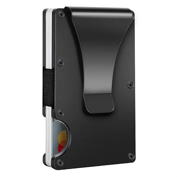 RFID Blocking Aluminum Card Holder w/ Money Clip