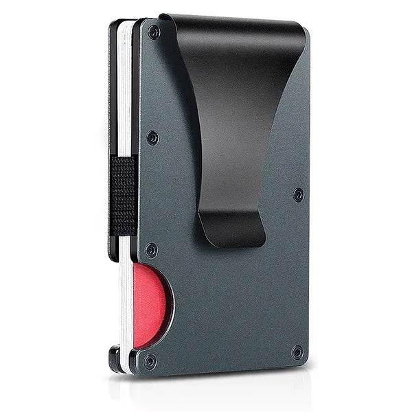 RFID Blocking Aluminum Card Holder w/ Money Clip