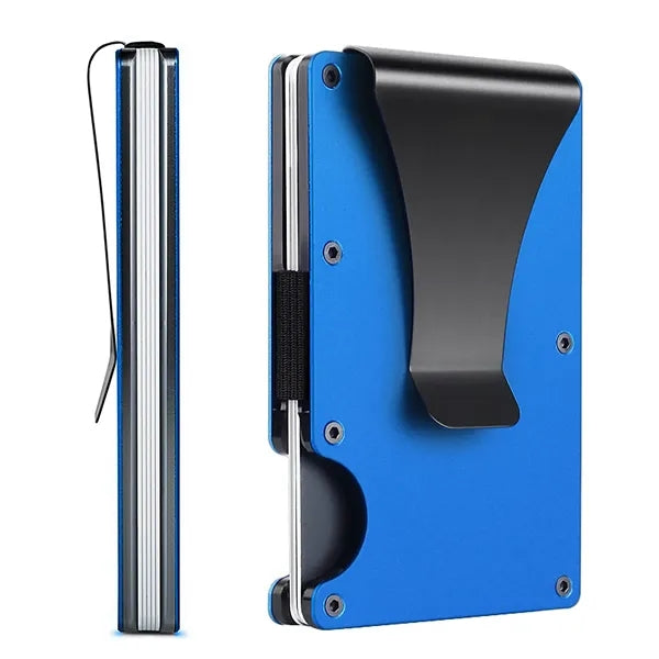 RFID Blocking Aluminum Card Holder w/ Money Clip