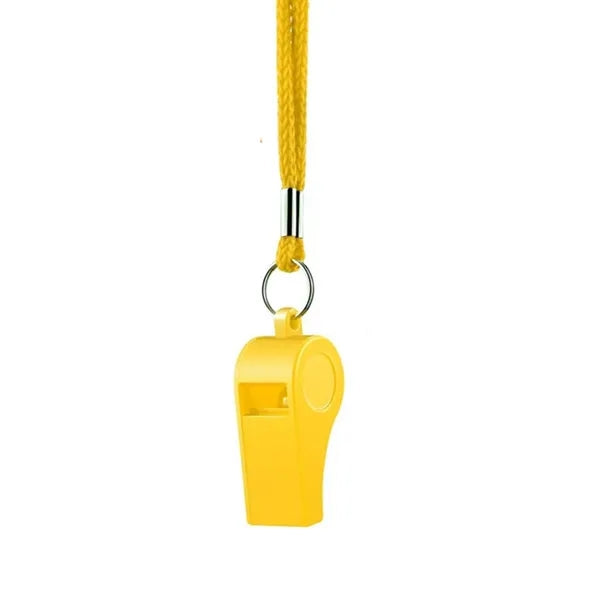 Colorful ABS Safety Whistle w/ Lanyard