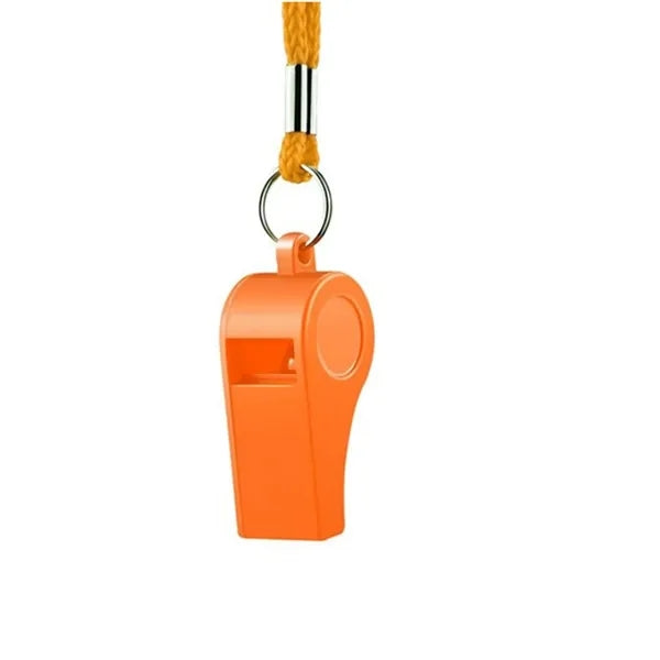 Colorful ABS Safety Whistle w/ Lanyard