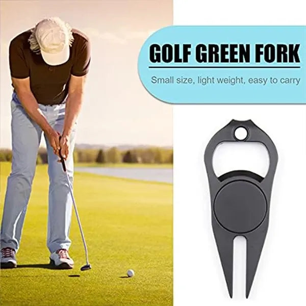 Golf Divot Tool w/ Magnetic Ball Marker & Bottle Opener