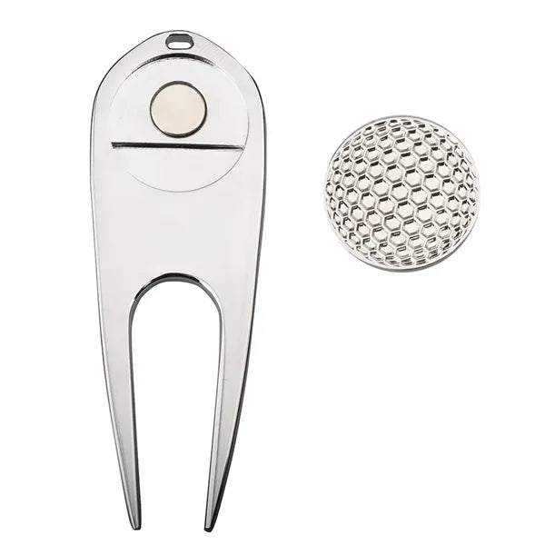 Zinc Alloy Golf Divot Tool W/ Ball Marker