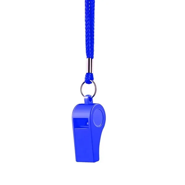 Colorful ABS Safety Whistle w/ Lanyard