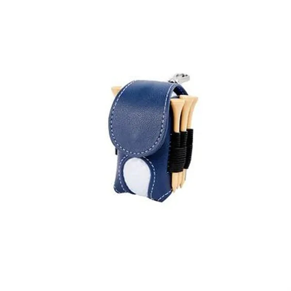 Portable PU Leather Golf Ball Pouch