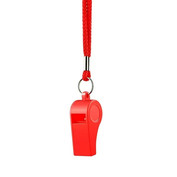 Colorful ABS Safety Whistle w/ Lanyard