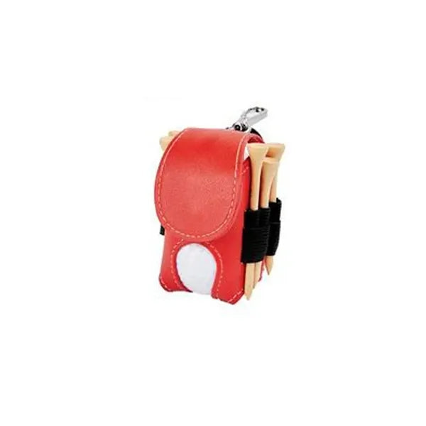 Portable PU Leather Golf Ball Pouch