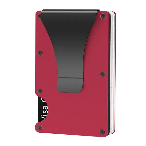 RFID Blocking Aluminum Card Holder w/ Money Clip