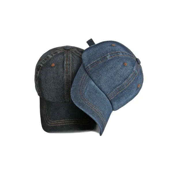 Four season washed denim fashionable duckbill cap