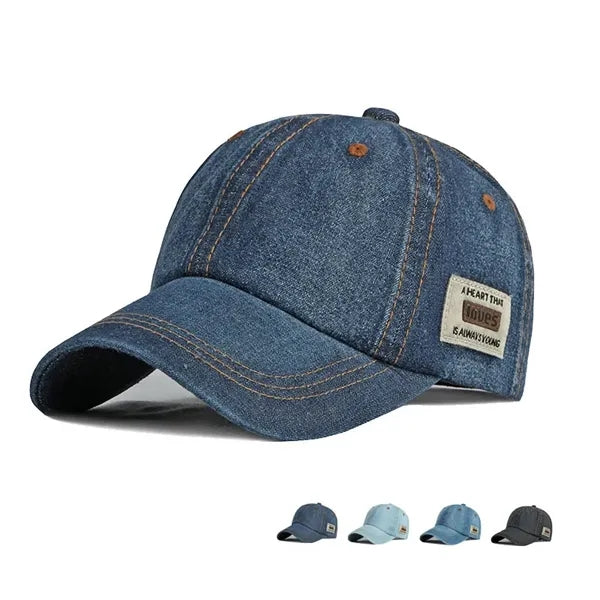 Four season washed denim fashionable duckbill cap