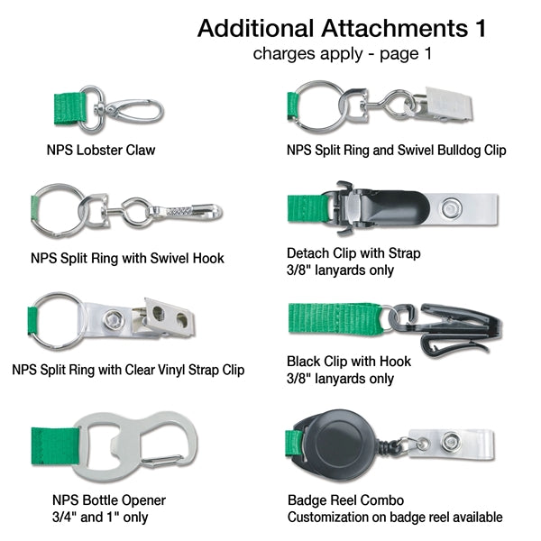 3/4" 2Tone Custom Woven Polyester Lanyards with Breakaway