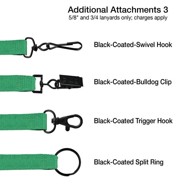 3/4" 2Tone Custom Woven Polyester Lanyards with Breakaway