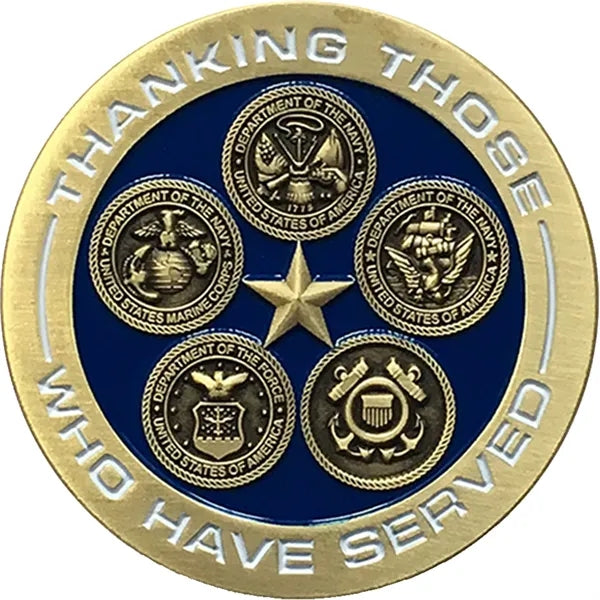 2" 4 Colors 2 Sided Zinc Challenge Coins