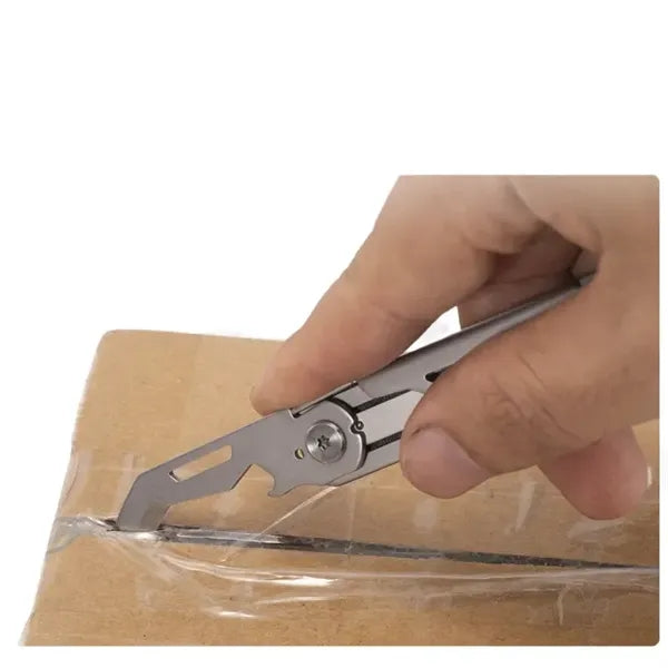 Multi Tool Box Cutter EDC Pocket Bottle Opener Knife