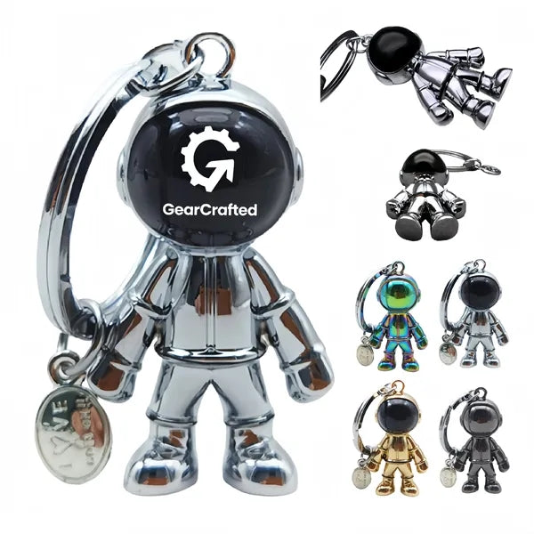 Astronaut Keychain Metal Space Man Gift Key Holder