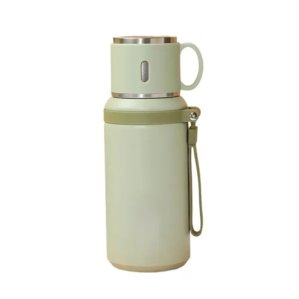 20oz Stainless Steel Insulated Bottle with Travel Cup