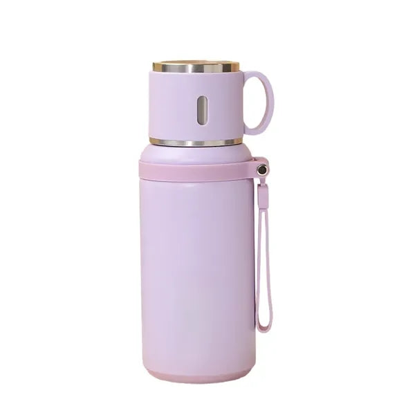 20oz Stainless Steel Insulated Bottle with Travel Cup
