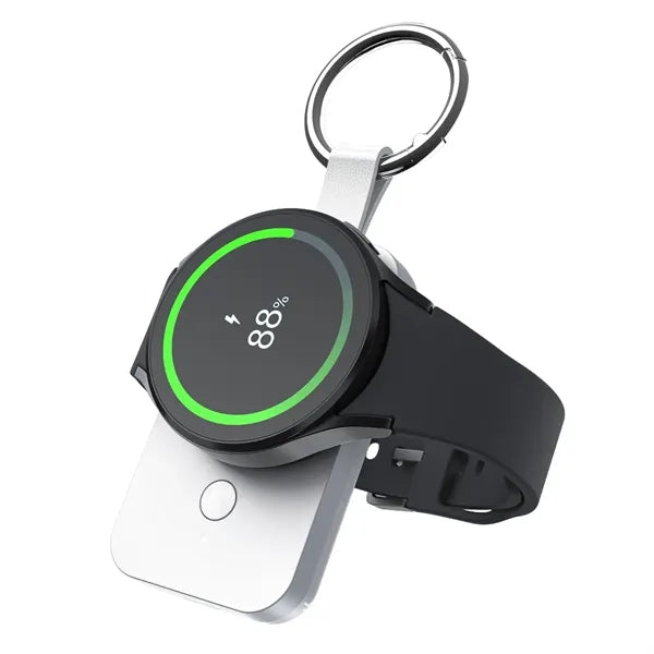 Portable Smartwatch Wireless Charger Keychain Design