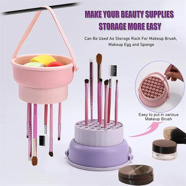 3" In 1 Silicone Makeup Brush Cleaner Bowl