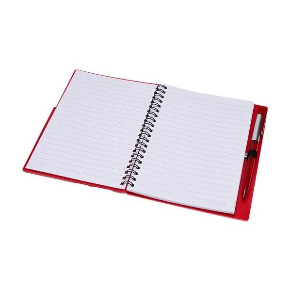 Wavy Design PP Cover RIng Notebook with Matching Pens