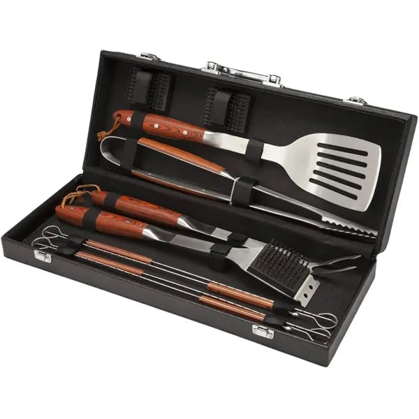 10-Piece Premium Stainless-Steel Grilling Set