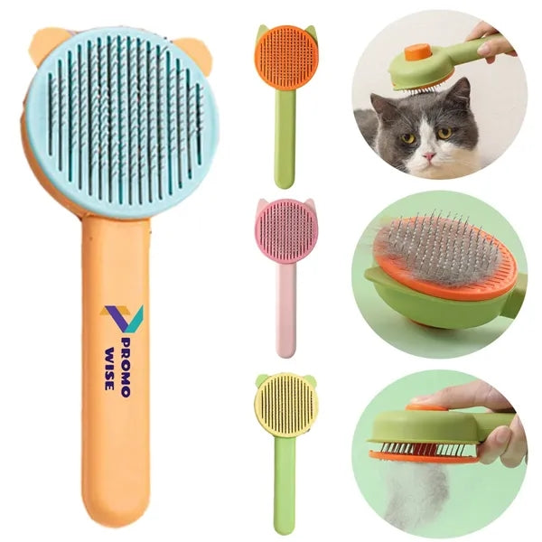 Self-cleaning Slicker Brush with Soft Massage for Pets