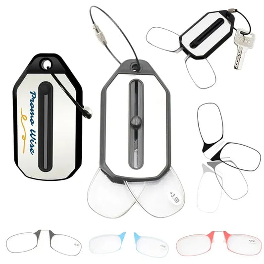 Foldable Ultra-Thin Frameless Read Glasses with Portable Box
