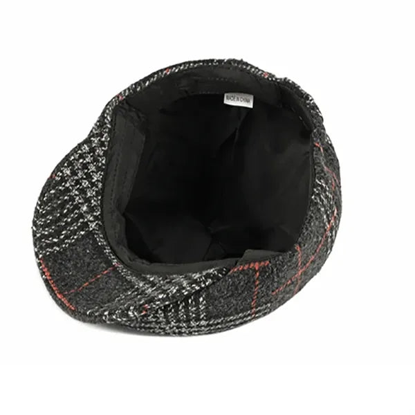 New unisex wool beret and artistic retro octagonal hat
