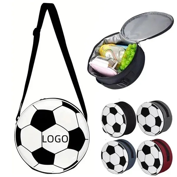 Football Insulated Thermal Cooling Lunch Shoulder Bag