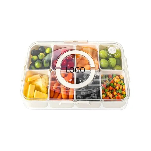 Divided Serving Tray with Lid and Handle