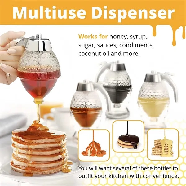 Glass Baking Syrup Honey Dispenser