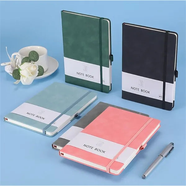 A7 PU Leather Notebook With Pen Loop