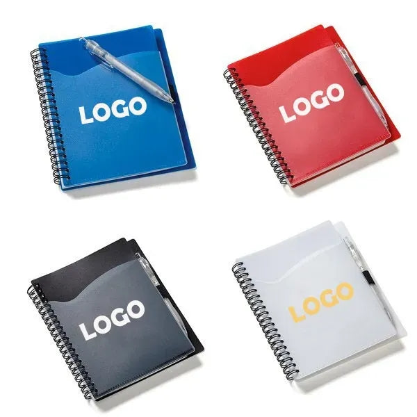 Polypro Notebook With Clear Front Pocket