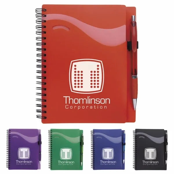 Polypro Notebook With Clear Front Pocket