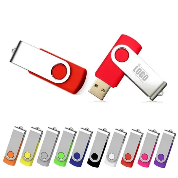64GB Swivel USB Flash Drive in a Metal Box