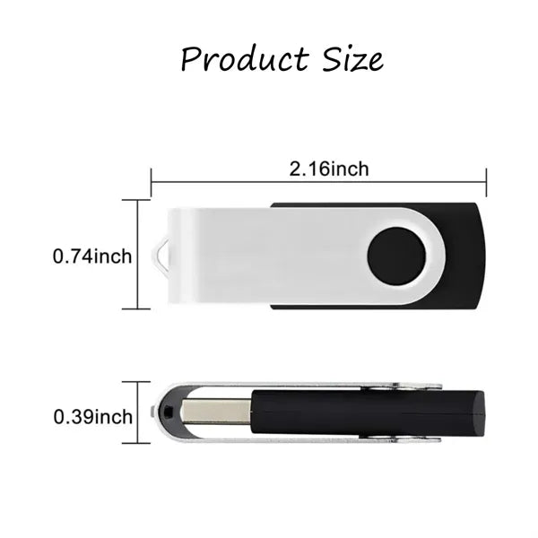 64GB Swivel USB Flash Drive in a Metal Box