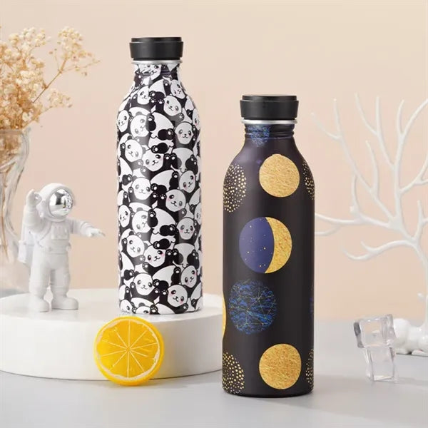 550ml Aluminum Sports Water Bottle with Lid