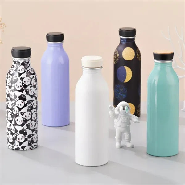 550ml Aluminum Sports Water Bottle with Lid