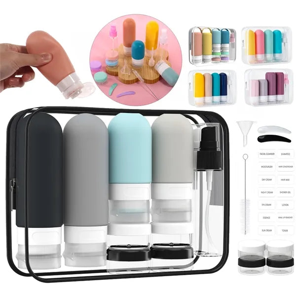 Silicone Travel Toiletry Container Kits