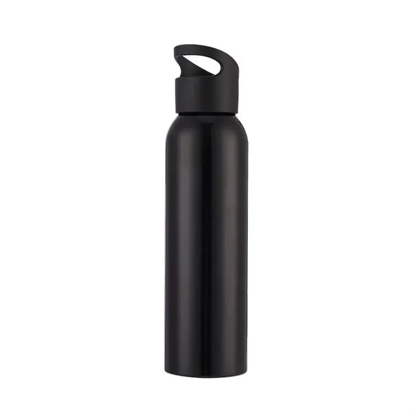 600ml Single Wall Aluminum Water Bottle with Finger Loop Lid