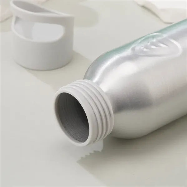 600ml Single Wall Aluminum Water Bottle with Finger Loop Lid