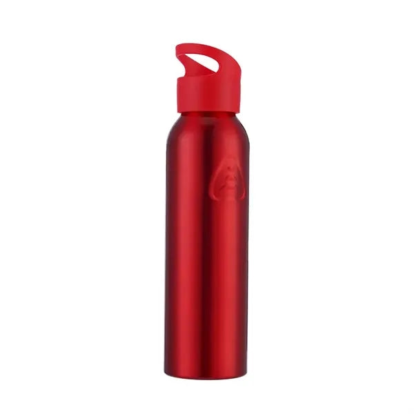 600ml Single Wall Aluminum Water Bottle with Finger Loop Lid